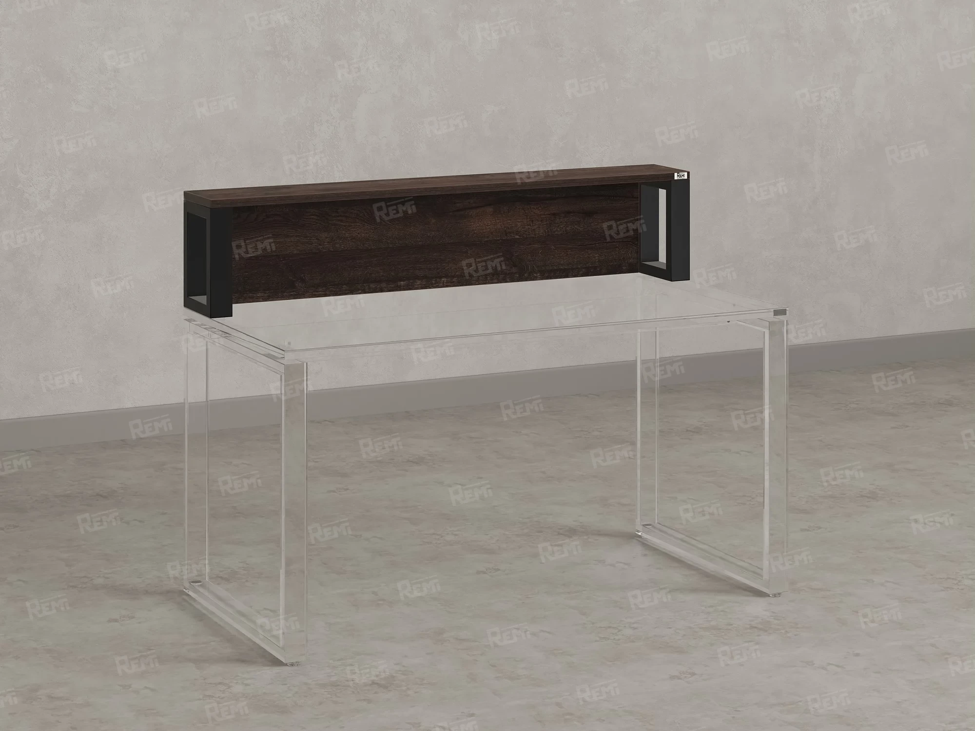 Надстройка для стола 1200x200x300 RM208-120x40 Дуб Апрельский Шоколадный/Черный