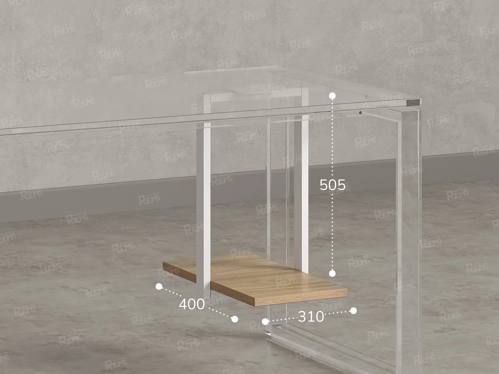 Подставка под системный блок 310x400x505 RM210-31x40 Вяз Швейцарский Светлый/Белый