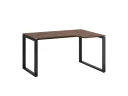 Стол угловой, О-опора, правый 1400x900/1200x750, RM054-14x9-12 Дуб Апрельский шоколад/Черный