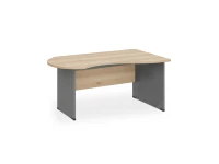 BRL RB004-180х120R Стол асимметричный правый 1800х1200х740 Акация/Серый вулкан-кий