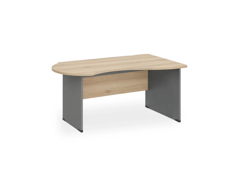 BRL RB004-180х120R Стол асимметричный правый 1800х1200х740 Акация/Серый вулкан-кий