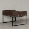 Бенч-система, 2 рабочих места, 5 ЛДСП экранов 1200x1600x750 RM169-4-12x16 Дуб Апрельский шоколад/Черный