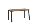 Стол прямой на Л-образных опорах 1600x700x750 RM004-16x7 Дуб Юстус/Черный