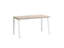 Стол прямой на Л-образных опорах 2000x800x750 RM004-20x8 Дуб Маувелла/Белый