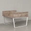 Бенч-система, 2 рабочих места, 5 ЛДСП экранов 1200x1600x750 RM172-4-12x16 Дуб Маувелла/Белый