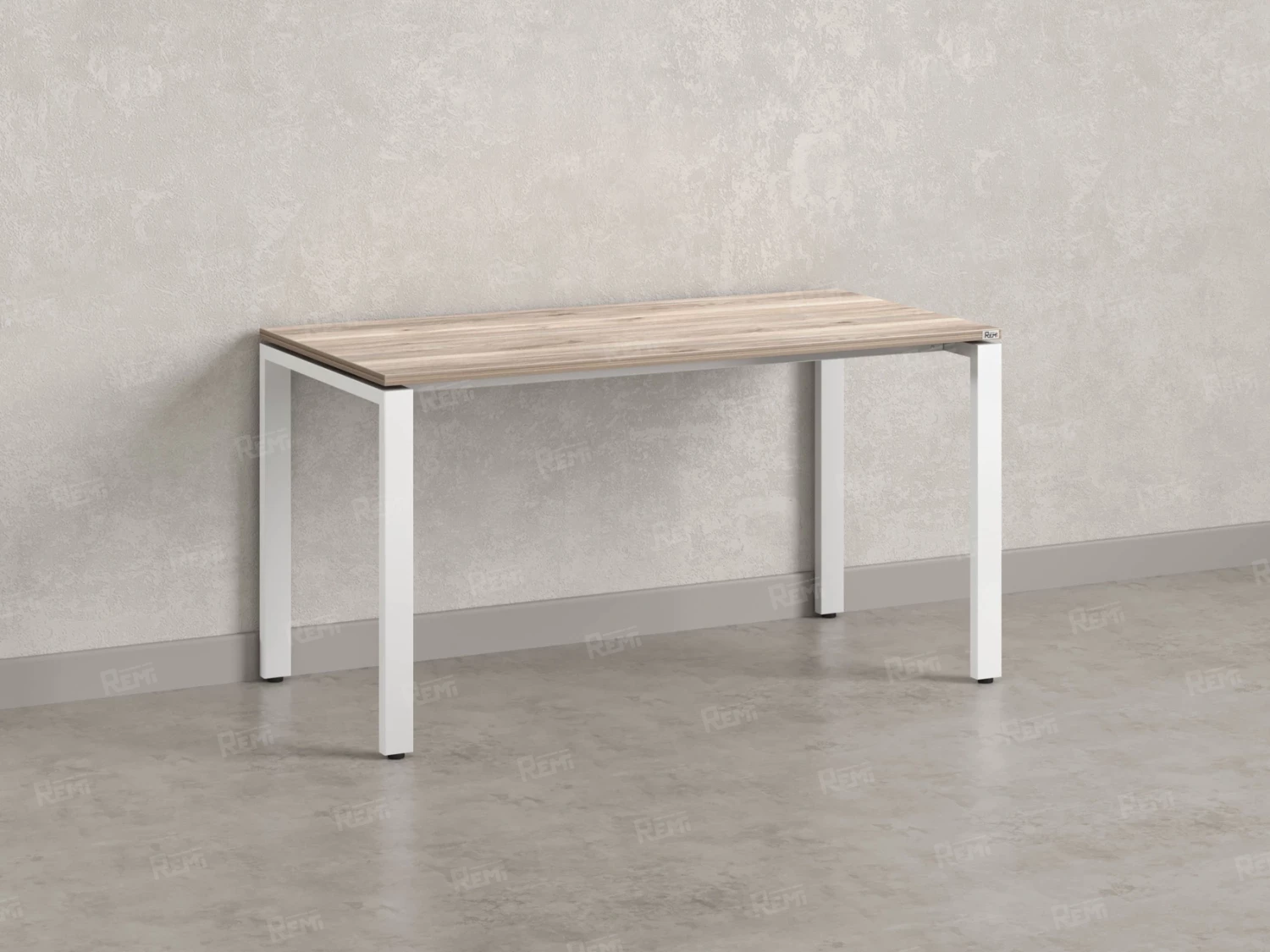 Стол прямой на П-образных опорах 2000x600x750 RM001-20x6 Дуб Маувелла/Белый