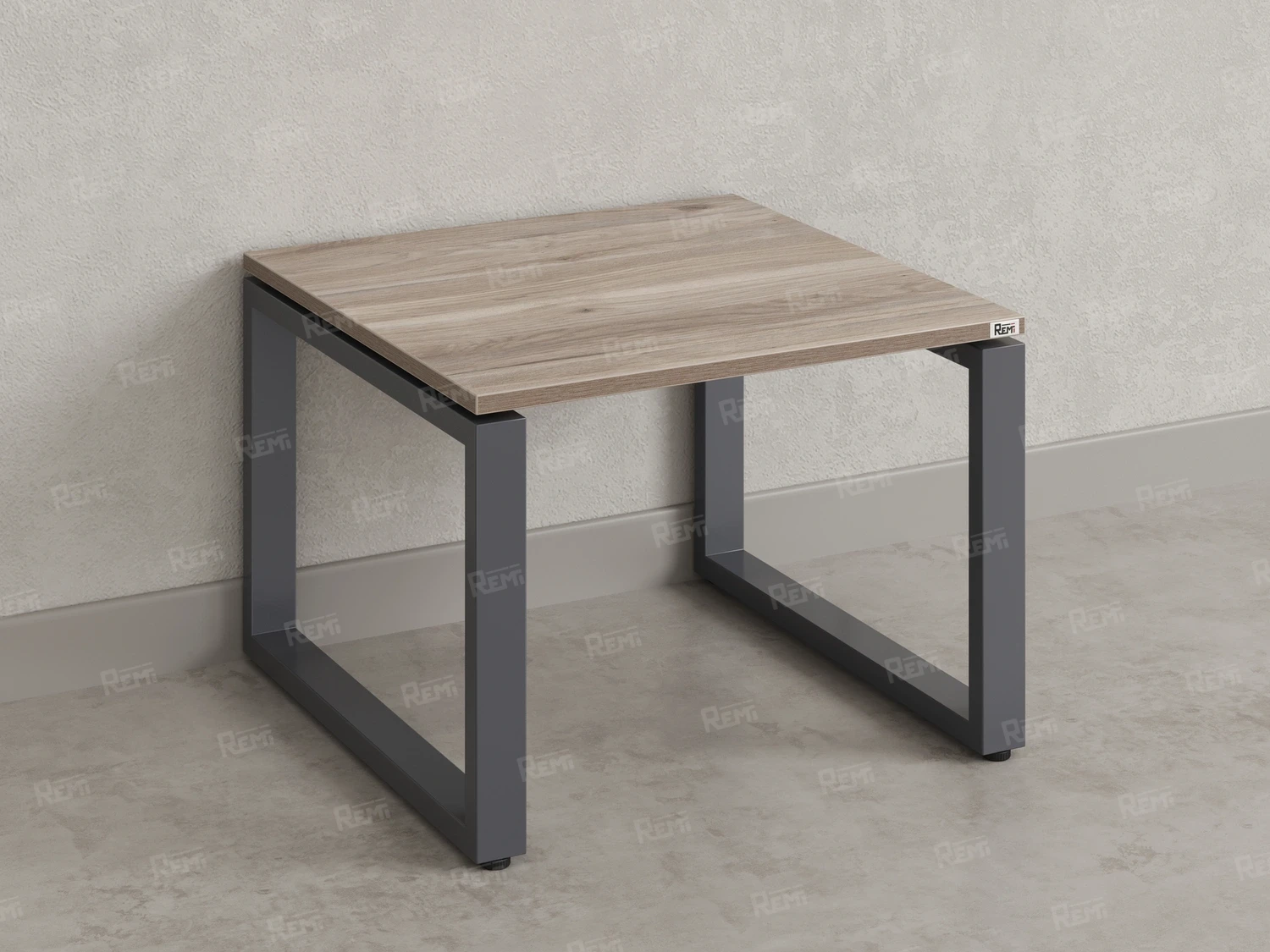 Журнальный стол с полкой 900x800x550 RM182-9x8 Дуб Маувелла/Серый