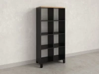 Стеллаж, 8 ячеек 750х370х1620 RM139-75x37 Дуб Юстус/Черный