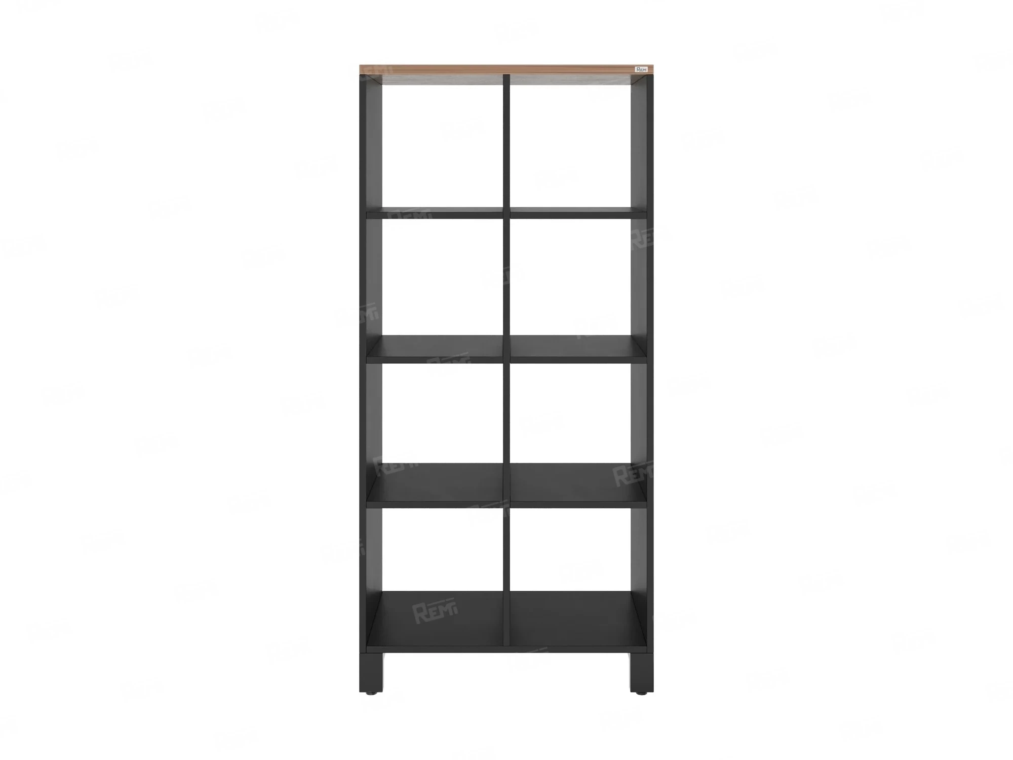 Стеллаж, 8 ячеек 750х370х1620 RM139-75x37 Дуб Юстус/Черный