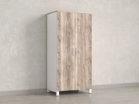 Гардероб, штанга, 1 полка 900x600x1900 RM158-90x60 Дуб Маувелла/Белый