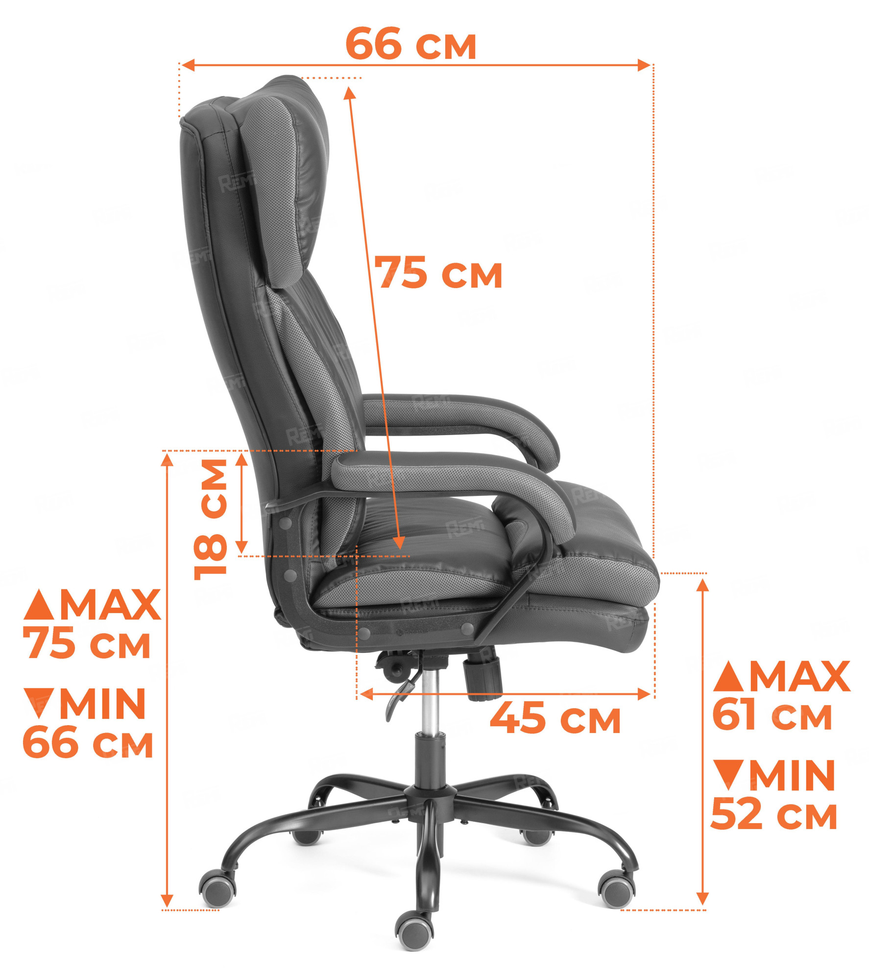 Кресло Duke metal BL Серый/Серый, Велюр (арт. 24988)