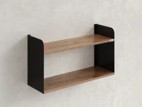 Полка настенная 900x200x500 RM190-90x20 Дуб Юстус/Черный