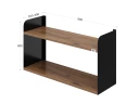Полка настенная 900x200x500 RM190-90x20 Дуб Юстус/Черный
