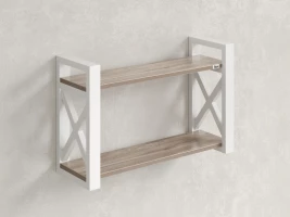 Полка настенная 900x300x500 RM196-90x30 Дуб Маувелла/Белый