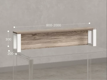 Надстройка для стола 1200x200x300 RM208-120x40 Дуб Маувелла/Белый