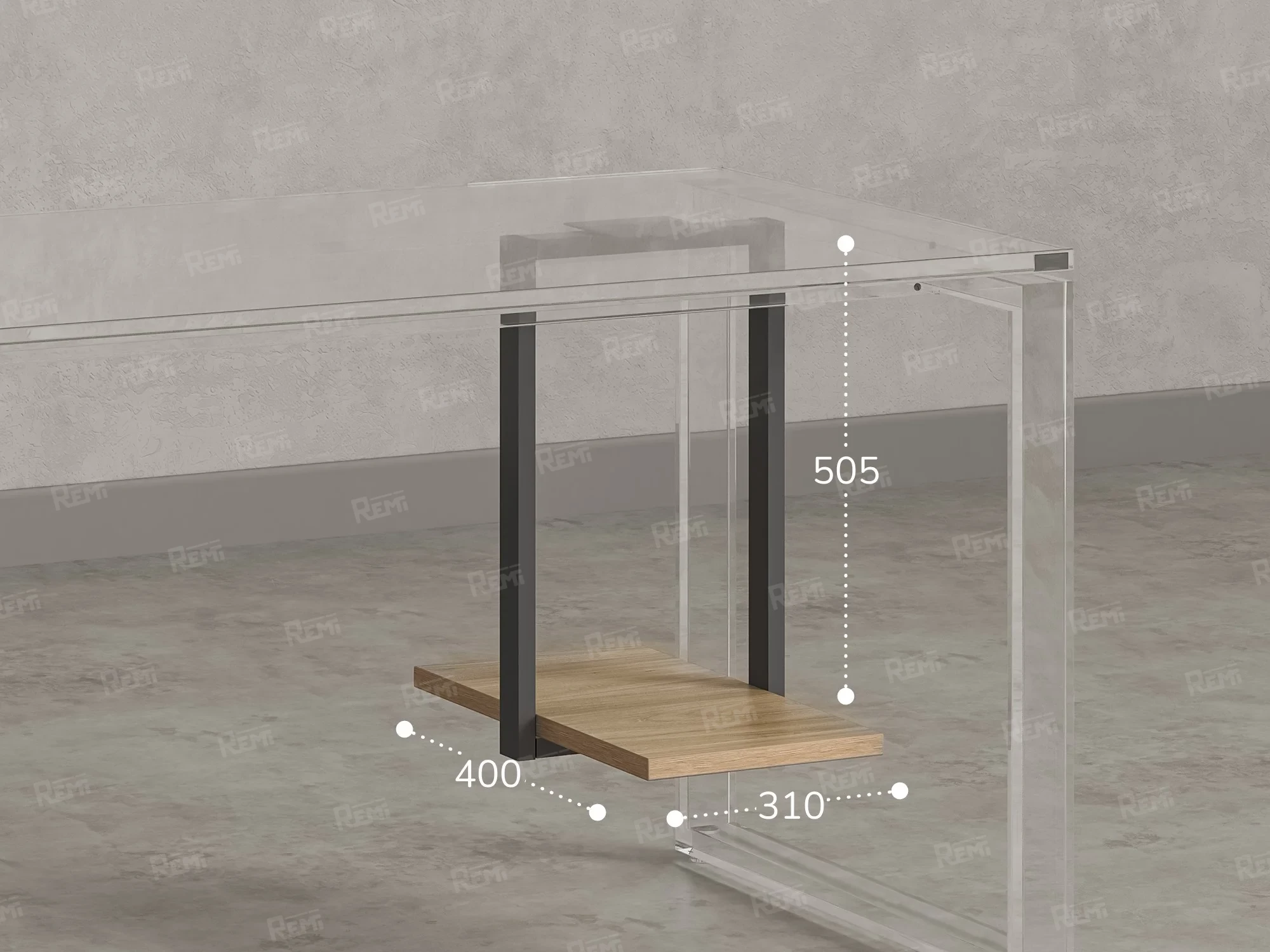 Подставка под системный блок 310x400x505 RM210-31x40 Вяз Швейцарский Светлый/Серый