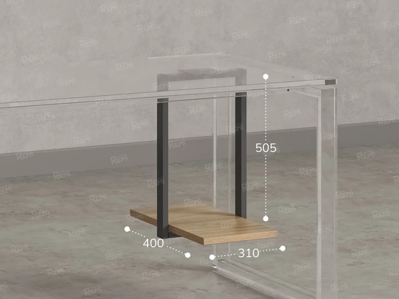 Подставка под системный блок 310x400x505 RM210-31x40 Вяз Швейцарский Светлый/Серый