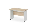 BRL RB002-180х85 Стол прямой с вогнутой столешницей 850 мм 1800х850х740 Акация/Белый