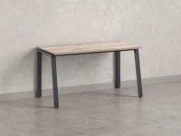 Стол прямой на Л-образных опорах 2000x800x750 RM004-20x8 Дуб Маувелла/Серый