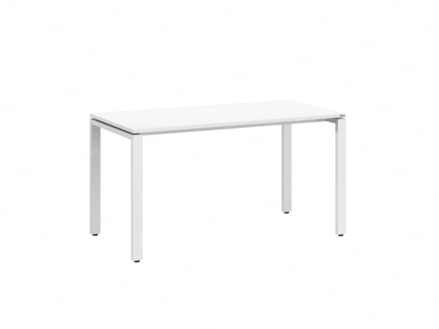 Стол прямой на П-образных опорах 1600x600x750 RM001-16x6 Белый/Белый