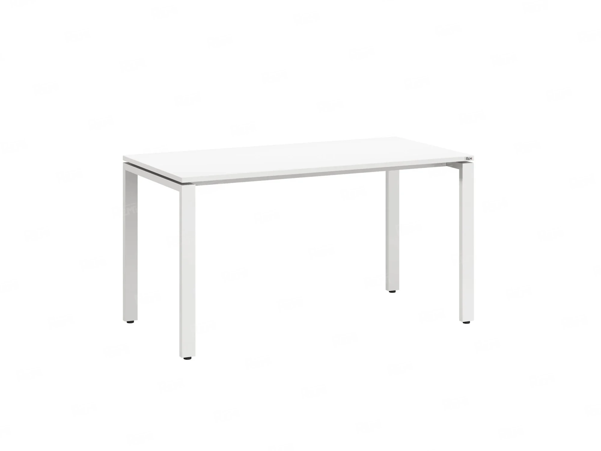 Стол прямой на П-образных опорах 1600x600x750 RM001-16x6 Белый/Белый