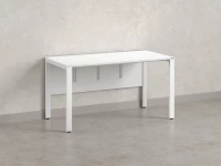 Стол прямой на П-образных опорах, экран ЛДСП 1400x800x750 RM005-14x8 Белый/Белый