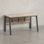Стол прямой, Л-опора, экран ЛДСП,парящая стол-ца 1800x700x750 RM009-18x7 Дуб Маувелла/Серый