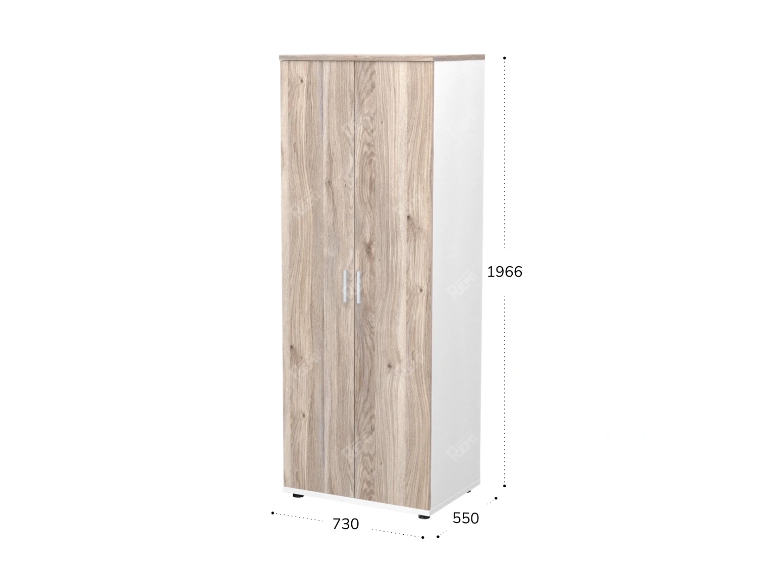 Гардероб 730x550x1966 RTD002 Дуб Маувелла/Белый. Серия Тандем / Tandem. Серия Тандем / Tandem