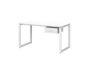 Стол прямой с подвесной тумбой, О-опора 1600x600x750 RM036-16x6 Белый/Белый