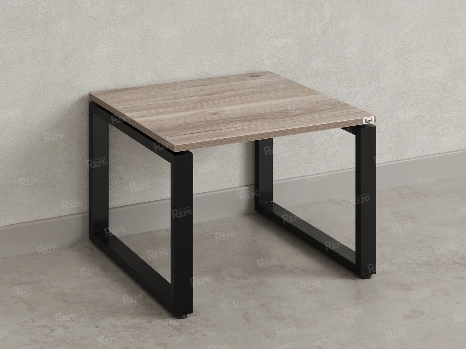 Журнальный стол с полкой 900x800x550 RM182-9x8 Дуб Маувелла/Черный