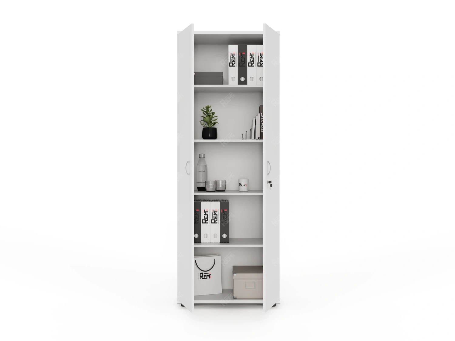 Шкаф RLG038 4 полки 700х350х1830 Белый, Серия ЛАЙТ | LIGHT