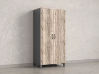 Гардероб, штанга, 1 полка 900x600x1900 RM158-90x60 Дуб Маувелла/Серый