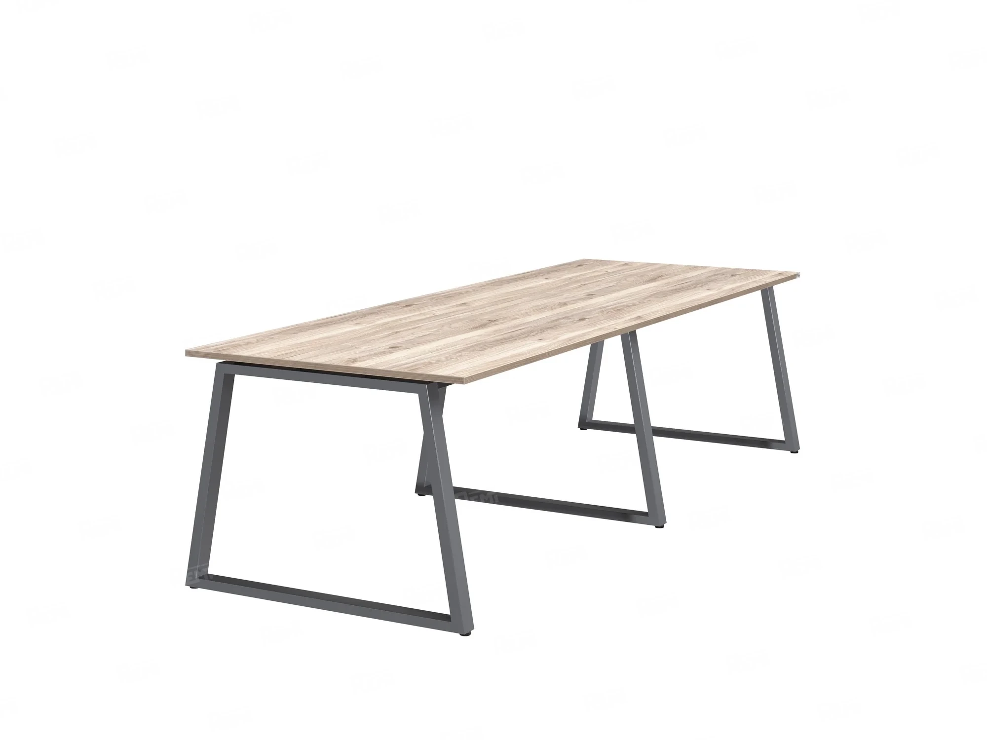 Cтол для переговоров, на A-обазном каркасе 2200x1400x750 RM083-220x140 Дуб Маувелла/Серый