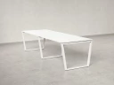 Cтол для переговоров, на V-обазном каркасе 2200x1250x750 RM082-220x125 Белый/Белый