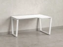 Стол угловой, U-опора, правый 1400x700/900x750, RM050-14x7-9 Белый/Белый