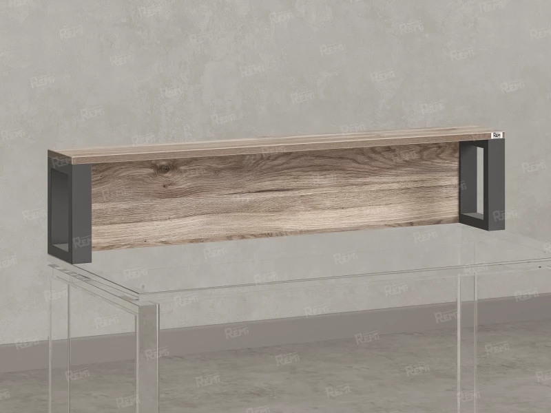 Надстройка для стола 1200x200x300 RM208-120x40 Дуб Маувелла/Серый