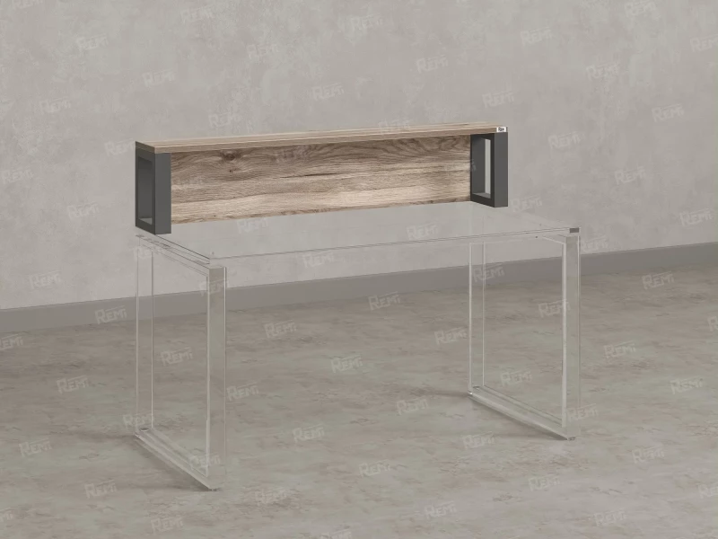 Надстройка для стола 1200x200x300 RM208-120x40 Дуб Маувелла/Серый