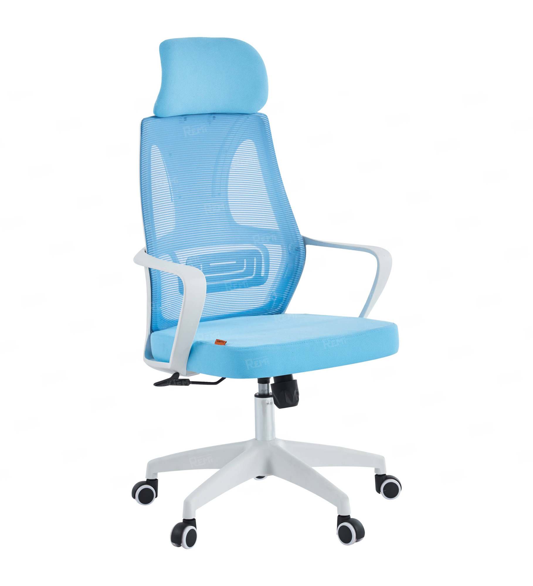Офисное кресло Chairman CH636 белый пластик, синий