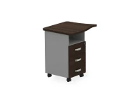 BRL RB089-73х60L Тумба приставная левая 730х600х740 Венге/Серый вулканический