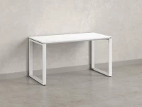 Стол прямой на O-образных опорах 1800x700x750 RM002-18x7 Белый/Белый