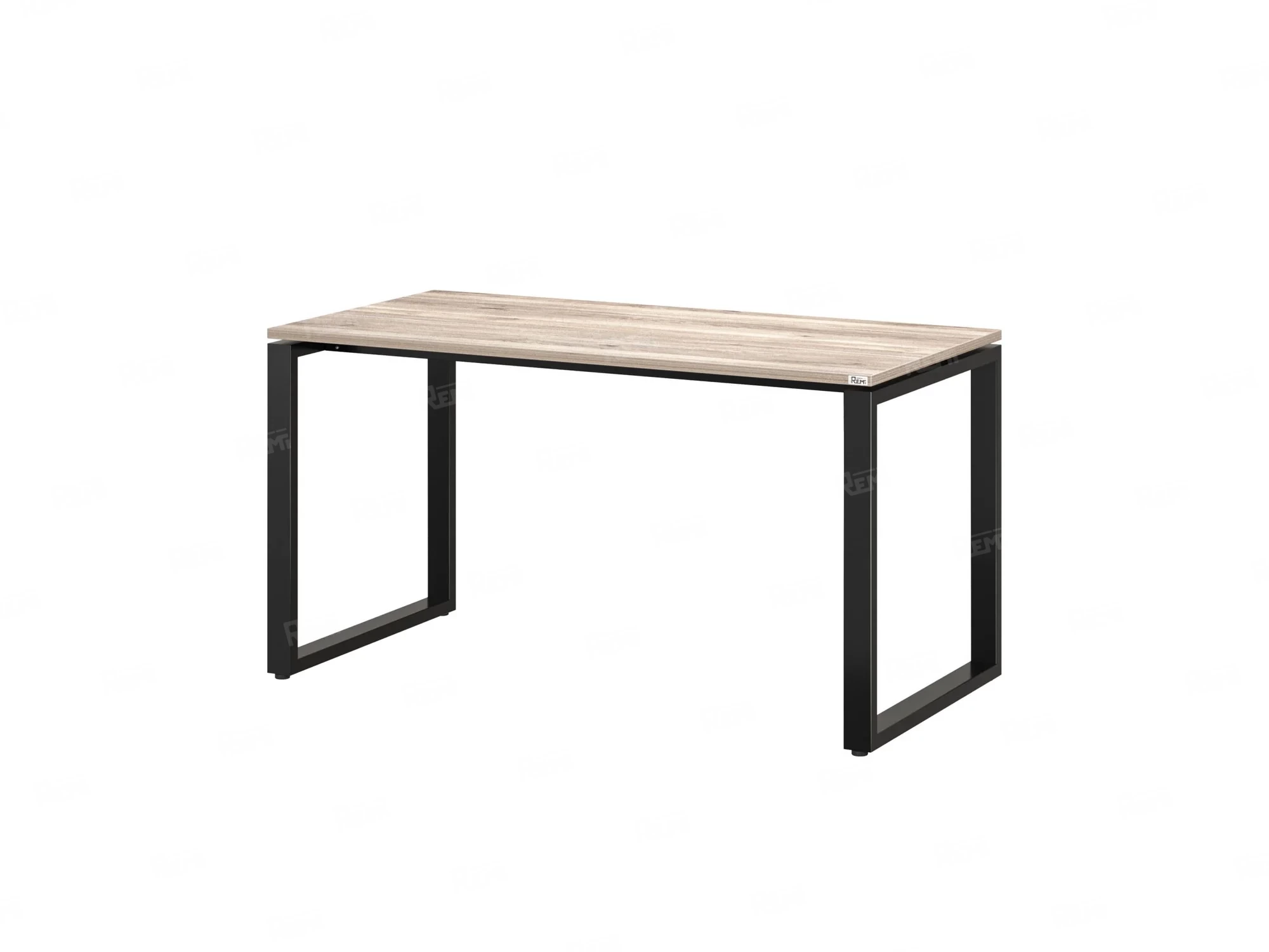 Стол прямой на O-образных опорах 800x700x750 RM002-8x7 Дуб Маувелла/Черный