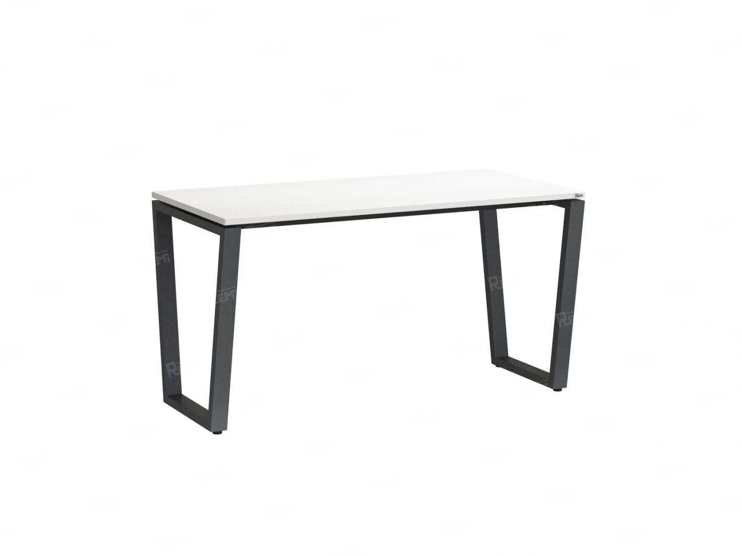 Стол прямой на U-образных опорах 1800x600x750 RM003-18x6 Белый/Серый