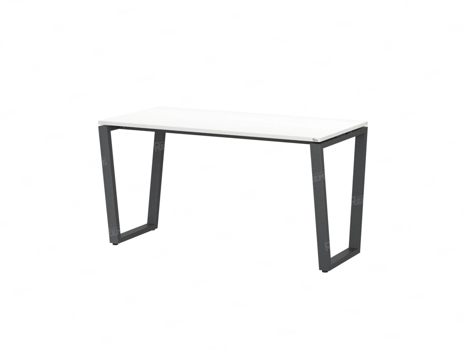 Стол прямой на U-образных опорах 1800x600x750 RM003-18x6 Белый/Серый