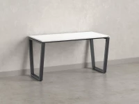 Стол прямой на U-образных опорах 1800x600x750 RM003-18x6 Белый/Серый