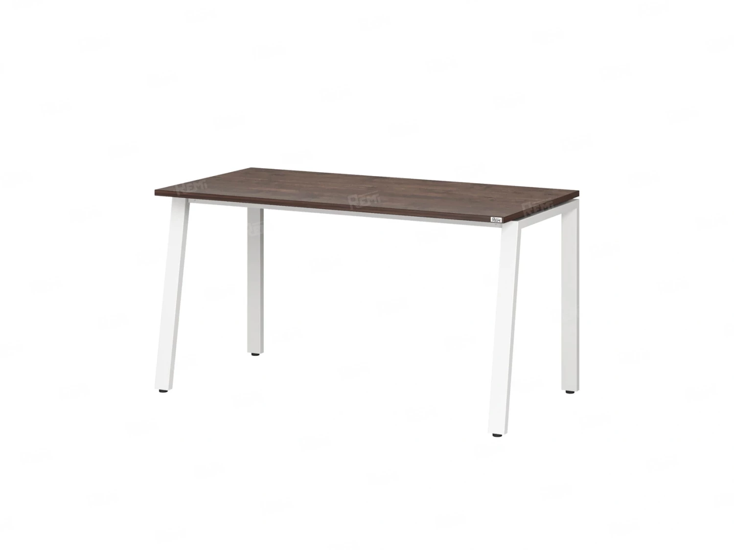 Стол прямой на Л-образных опорах 1200x700x750 RM004-12x7 Дуб Апрельский шоколад/Белый