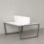 Бенч-система, 2 рабочих места, с одним экраном ЛДСП 1600x1200x750 RM172-2-16x12 Белый/Серый