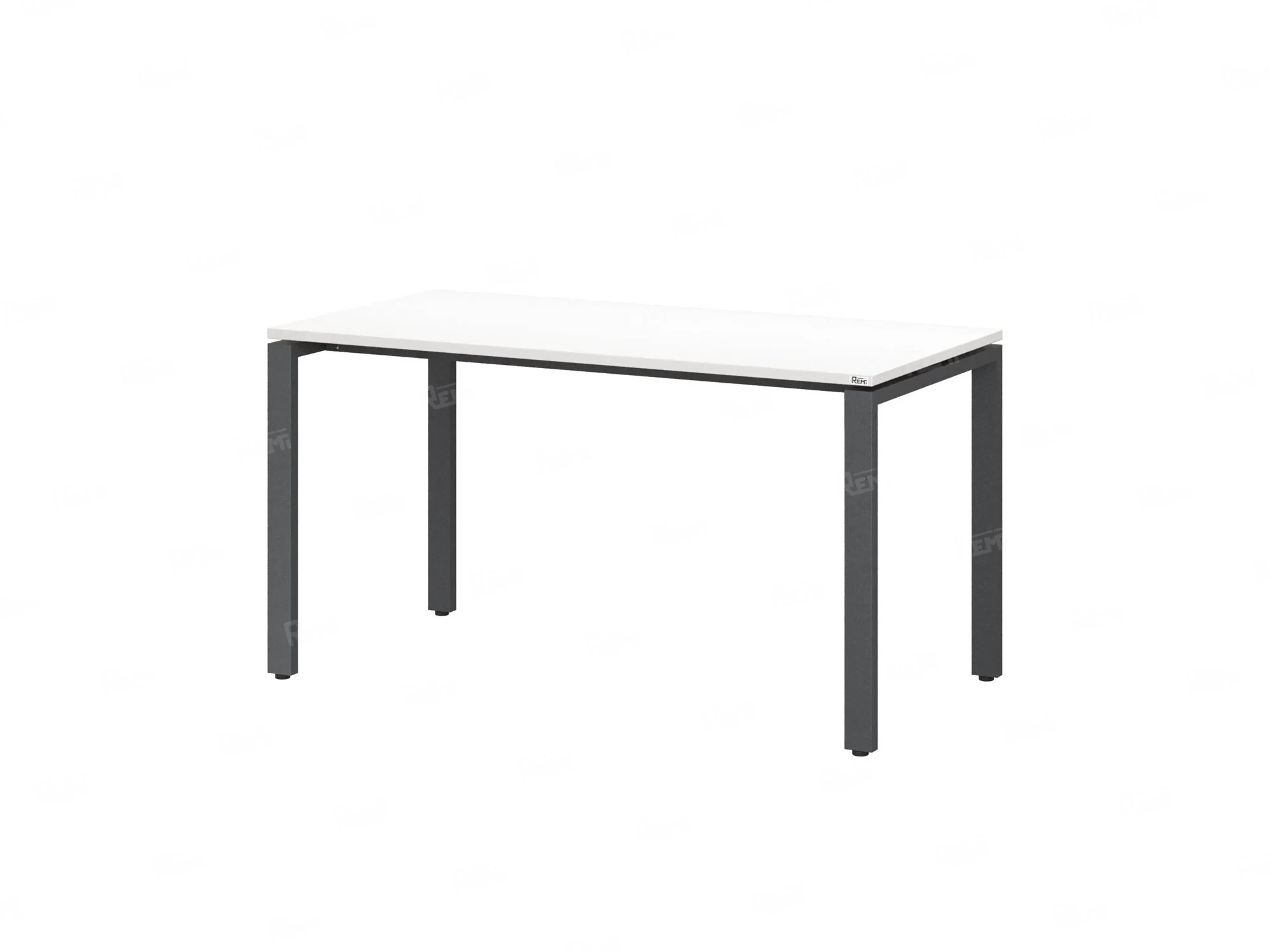 Стол прямой на П-образных опорах 1600x600x750 RM001-16x6 Белый/Серый