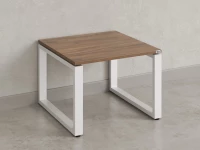 Журнальный стол с полкой 1000x600x550 RM182-10x6 Дуб Юстус/Белый