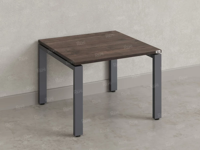 Журнальный стол с полкой 1000x800x550 RM183-10x8 Дуб Апрельский шоколад/Серый