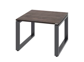 Журнальный стол с полкой 600x600x550 RM182-6x6 Дуб Апрельский шоколад/Серый
